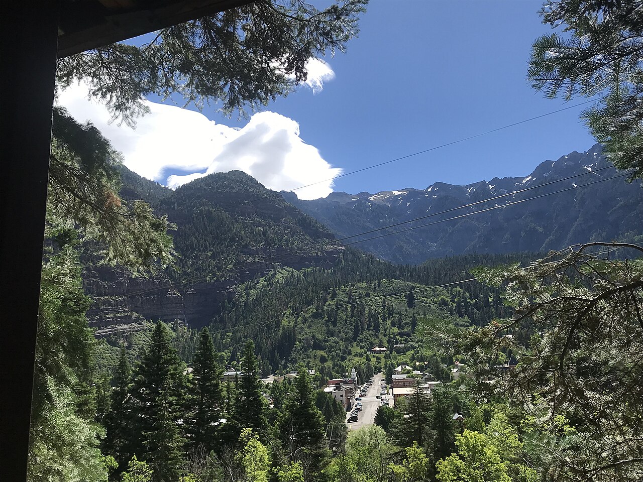 Ouray — Old Twin Peaks Trail overlooking Ouray, CO