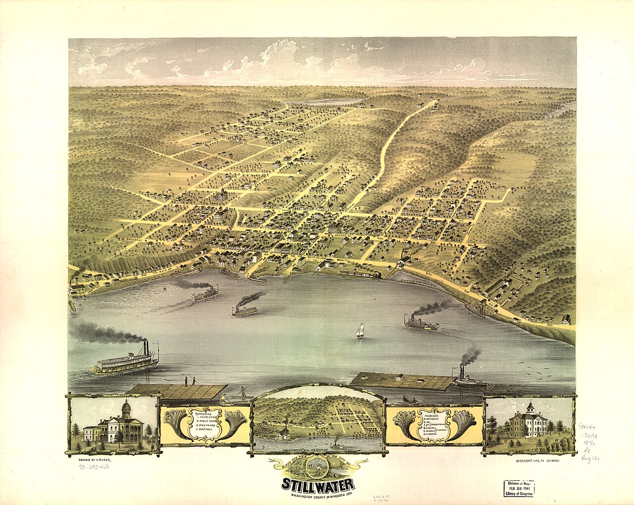 Stillwater — Stillwater panoramic 1870