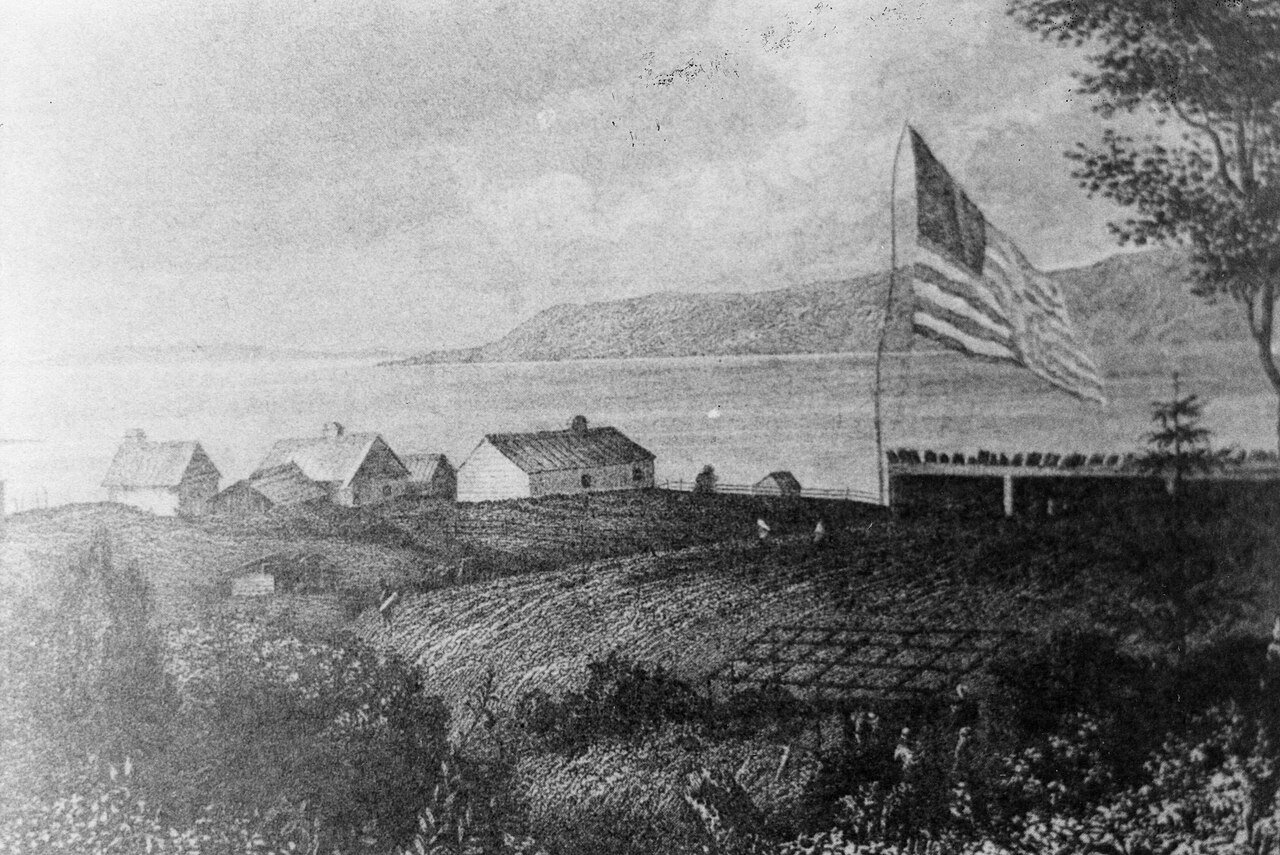 Astoria &mdash; Astoria Lithograph 1845