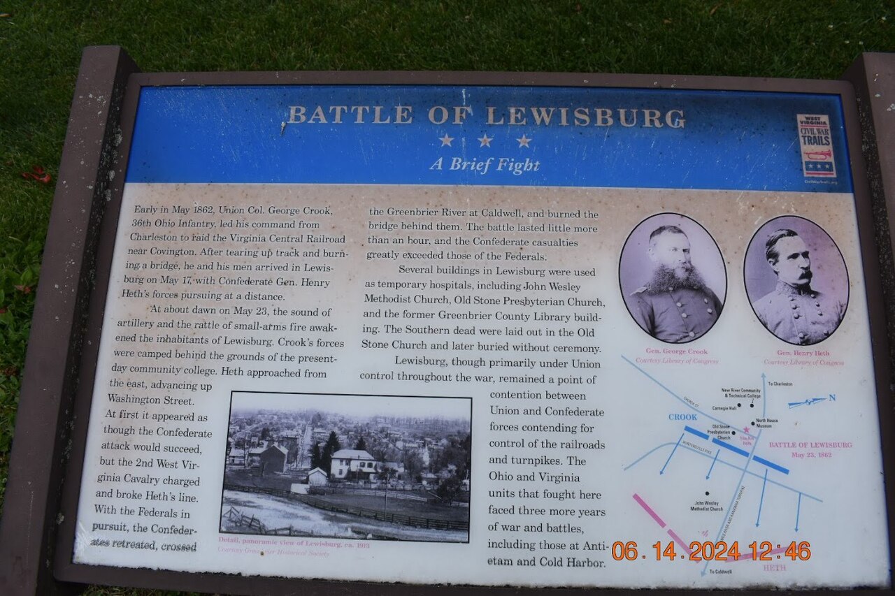 Lewisburg — Battle of Lewisburg Marker