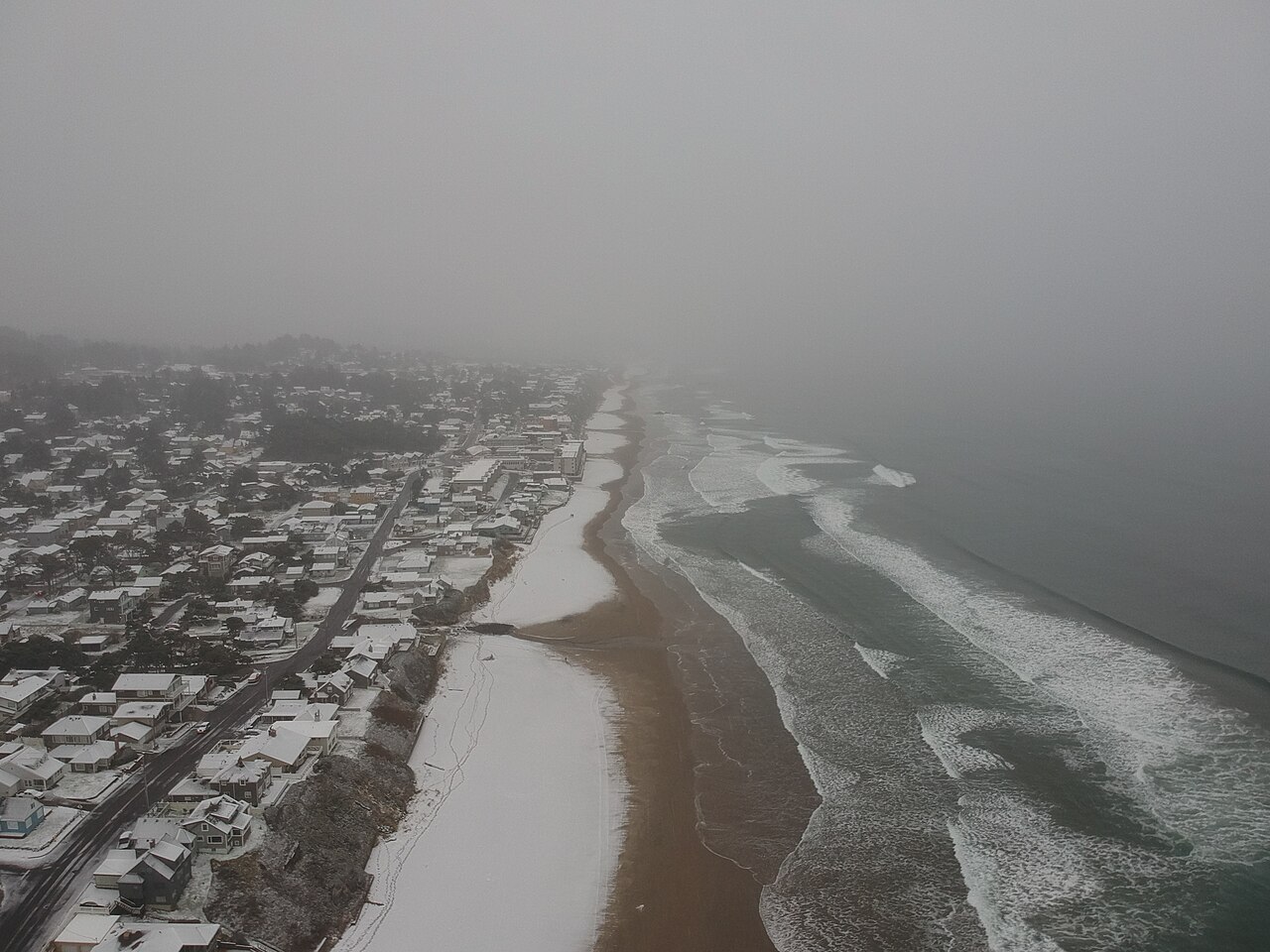 Lincoln City &mdash; Lincoln City, Oregon Snow