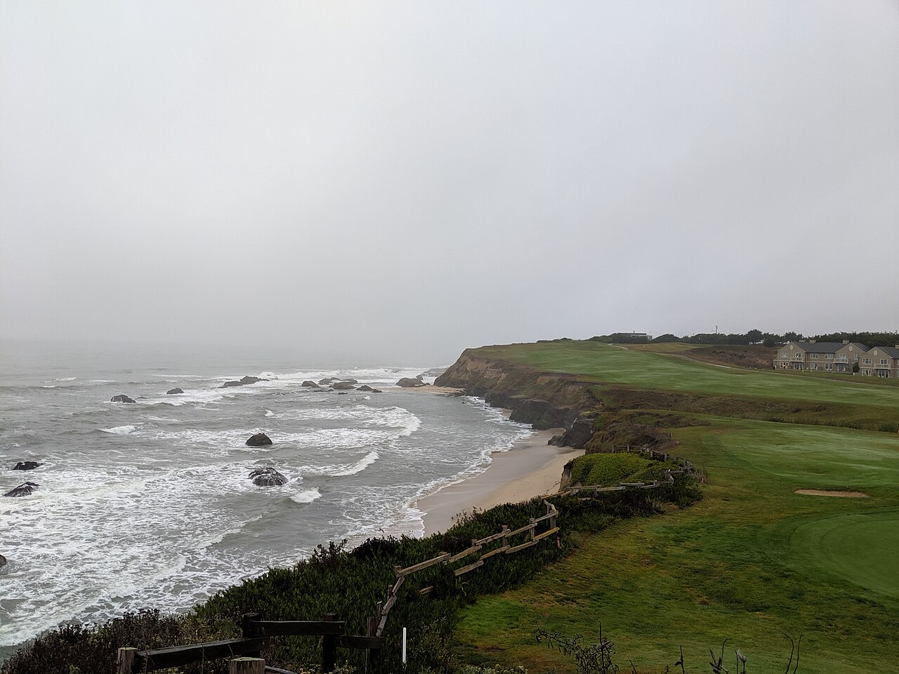 Half Moon Bay &mdash; Half Moon Bay seen from Ritz Carlton patio, California