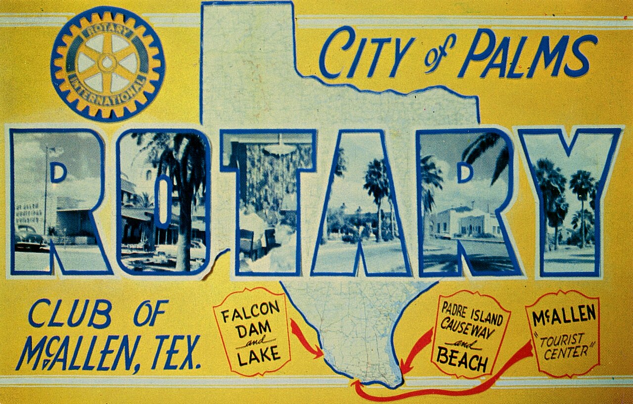 McAllen &mdash; Rotary Club of McAllen, Texas - Large Letter Postcard (50081765828)