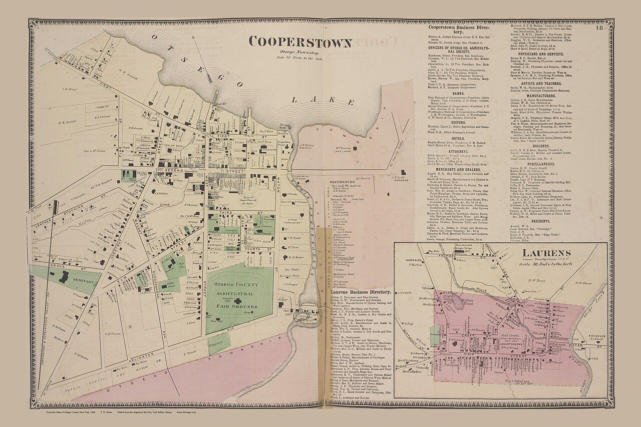 Cooperstown &mdash; Cooperstown 1868
